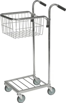 Produktbild von Kongamek Mini- Servierwagen verzinkt mit Korb 415x355x220mm und Bremse