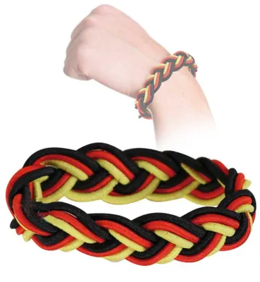 Produktbild von Armband geflochten, Deutschland WM EM Fanartikel Fußball