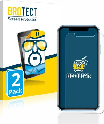 Produktbild von 2x Für Apple iPhone XR / 11 Schutzfolie BROTECT Displayschutz Display Schutz Folie Klar Transparent