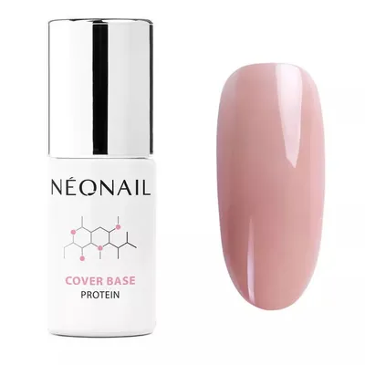 Produktbild von NEONAIL UV Nail Polish Base Coat Gel UV Cover Base Protein Cover Peach 7.2ml