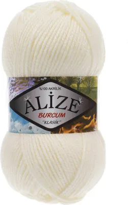 Produktbild von 100g Strickgarn Strickwolle Alize Burcum uni / einfarbig, wähle deine Farbe
