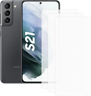 Produktbild von Drei Stück (3x) Display-Schutzfolie Displayschutz-Glas 9H Glas für Samsung Galaxy S21