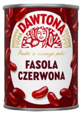 Zdjęcie produktu dla Fasola czerwona konserwowa 400g Dawtona
