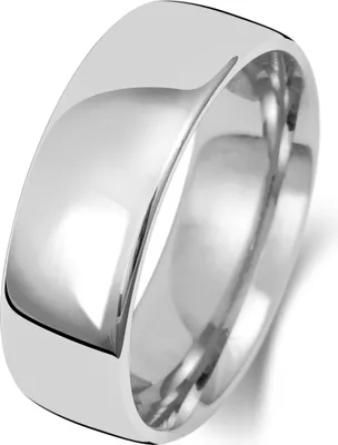 Produktbild von 18 Karat (750) Weißgold 7mm Slight Court Form Herren/Damen - Trauring/Ehering/Hochzeitsring, 59 (18.8); TRS1513318KWRSR
