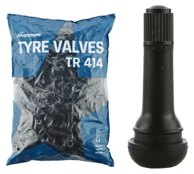 Immagine prodotto di Set-kit 100 valvole di gomma per pneumatici, tubeless, Five Star TR414