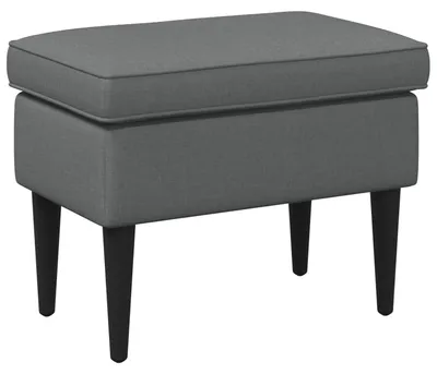 Image de Tabouret vidaXL gris foncé 55 x 35 x 41 cm en tissu