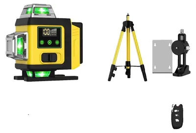 Obrázok produktu pre Laserový nivelátor, 16 lúčov, s automatickou niveláciou, 2 batérie