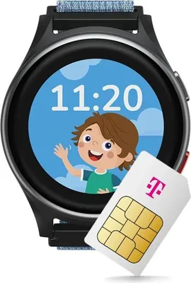 Produktbild von ANIO 6 Smartwatch für Kinder, GPS und Telefonfunktion, Dt. Hersteller, Datenschutz und -Telefonsupport, Lange AKKU-Laufzeit, SOS, Telekom SIM-Karte