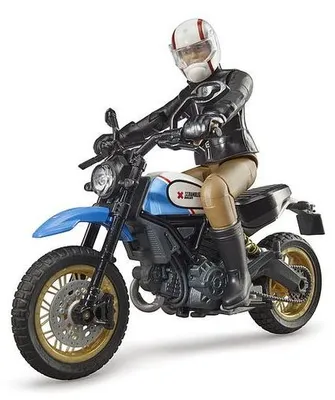 Produktbild von Bruder 63051 Ducati Desert Sled Scrambler Motorrad mit Fahrerfigur