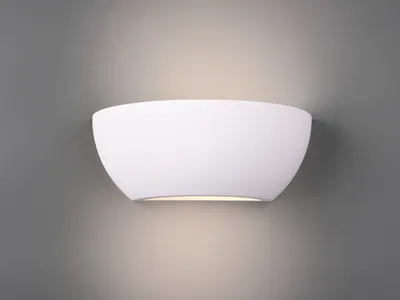 Produktbild von Wandlampe LED Gipsleuchte weiß up and down, bemalbar, Breite 24cm