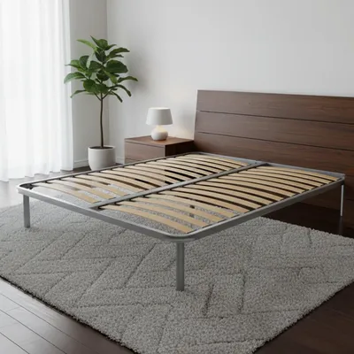 Image de Alga - Sommier Double, 160x200 cm Gris, Double  Italy