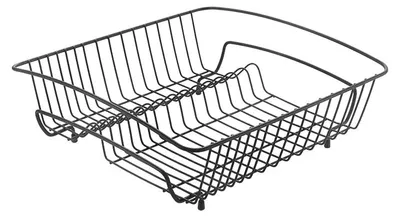 Abtropfgestell quadratisch schwarz 40x37x14 cm