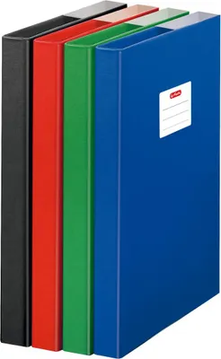 Produktbild von Herlitz Heftbox / DIN A4 / aus Pappe / Farbe: blau