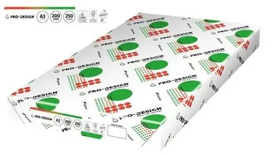 Immagine prodotto di Carta bianca per stampante PRO-DESIGN® – qualità professionale per stampa e design, A3, 200 g/m², 1 scatola da 5 risme (2500 fogli)