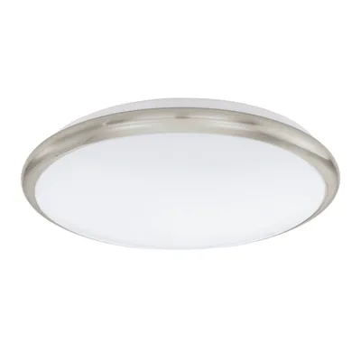 Immagine prodotto di Eglo 93498 Manilva LED applique / plafoniera 12W acciaio nichel opaco bianco