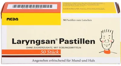 Image de Laryngsan Pastilles rafraîchissantes pour la bouche et la gorge, 50 pastilles