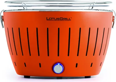 Produktbild von LotusGril Classic Mandarinenorange Holzkohlegrill Tischgrill mit USB-Anschluß