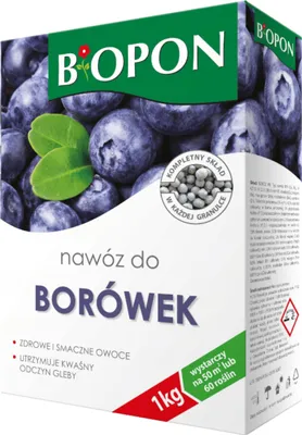 Zdjęcie produktu dla nawóz do borówek 1kg BIOPON GRANULAT