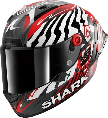 Produktbild von Shark Aeron GP FIM 2 Speed Fancy Carbon Helm, carbon/rot matt, L (59/60)