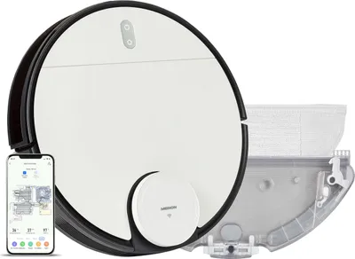 Produktbild von MEDION Saugroboter mit Lasernavigation und Wischfunktion X40 SW (Starke 8000Pa Saugkraft, 2in1 Roboterstaubsauger, präzise Kartenerstellung, Go & No Go Bereiche, mehrere Etagen)