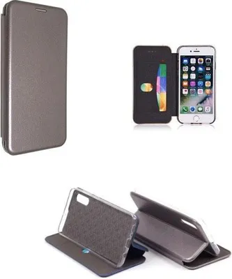 Produktbild von starfix Flip Case für Samsung Galaxy A50 mit Kartenfach grau