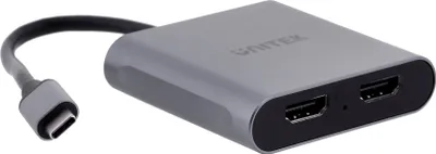Obrázek produktu pro UNITEK V1404B, 0,15 m, USB typu C, 2 x HDMI, Samec, Samice, Přímý
