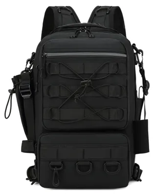 Productafbeelding van INF Outdoor 40L vissrugzak met hengelhouder, waterdichte Oxford en multi-compartiment opbergtas