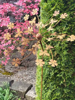 Produktbild von Edelrost Windrad Blumenwiese