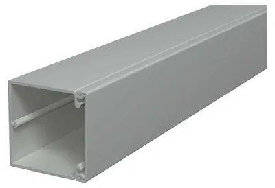 Produktbild von OBO WDK60060GR Wand-u.Deckenkanal m.Bodenlochung 60x60x2000 PVC 6025668