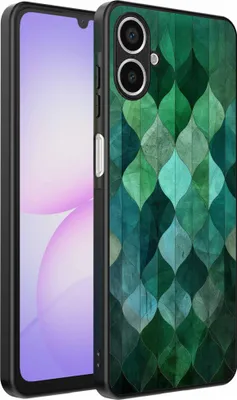 Produktbild von Geeignet für Samsung Galaxy A07 Telefon Fall mit grünen Blättern Impressum - TPU Backcover Fall grüne Blätter Design - Grün - Smartphonica
