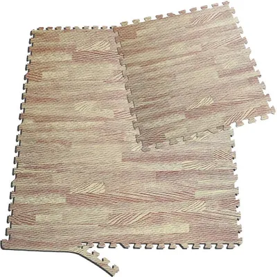 Produktbild von Sporttrend 24® 12 Schutzmatten ohne Randstücke Set Hellbraun 60x60x1cm | 4,32qm | Bodenschutzmatte Unterlegmatte Puzzlematte für Fitnessgeräte Sportgeräte