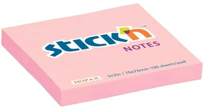 Obrázek produktu pro Bloček samolepicí Stick'n Hopax, 76x76 mm, pastelově růžový, 100 lístků
