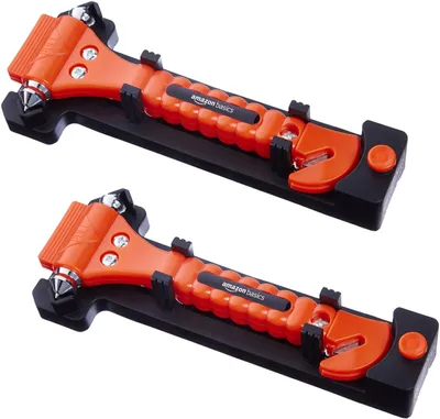 Produktbild von A. Basics Notfall-Gurtschneider und Fensterhammer, 2er-Pack