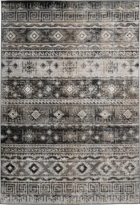 Produktbild von Kayoom - Kurzflor Teppich Ariya 325 Grau Grösse: 160cm x 230cm