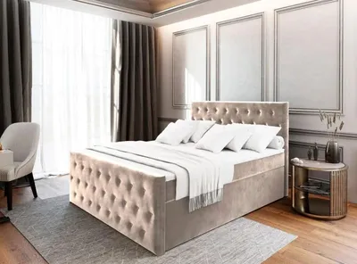 Obrázok produktu pre Čalúnená posteľ 160x200 ELÓDIA 1 - béžová