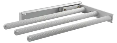 Produktbild von Geschirrtuch-Auszug Pluto 3-armig 325 mm Alu eloxiert matt
