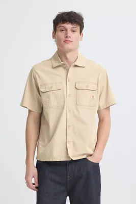 Produktbild von Blend BHMatz Herren Hemd Oversize-Hemd Kurzarmhemd Baumwollmischung Relaxed Fit