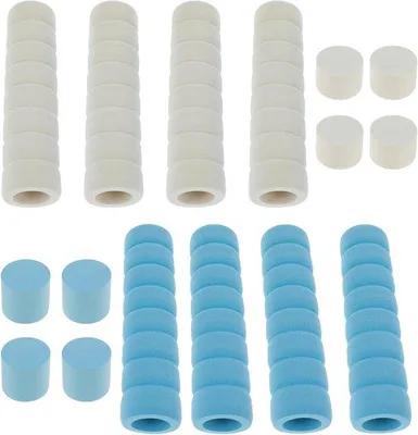 Produktbild von Schuimdeurklinkbescherming 5,5 Zoll - Binnentüren und Wandtüren - Schuimdeurklinkhülsen (Weiß Blau)