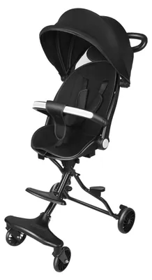 Produktbild von Baby Kinderwagen Reisebuggy - Leicht - Automatisch faltbar - Verstellbare Rückenlehne Liegeposition - Für 1-2 Jahre - Bis 20 kg - Schwarz