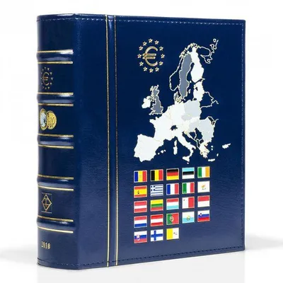 Produktbild von Münzalbum VISTA, Euro-Jahrgang 2022, inkl. Schutzkassette, blau