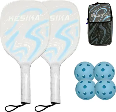 Produktbild von Pickleball-Schlaeger-Set Pickleball-Paddel-Set mit 2 Schlaegern und 4 Pickleballs-Baellen Pickle-Ball-Schlaeger mit Baellen Sportzubehoer