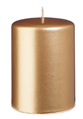 Produktbild von Stumpenkerzen Gold 100 x Ø 70 mm, 6 Stück