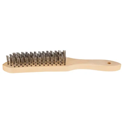 Image de Brosse métallique TOPEX à 5 rangs, manche en bois