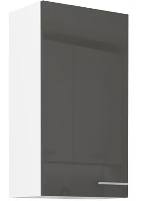 Image de Armoire murale haute LAJLA - largeur 50 cm, gris / blanc