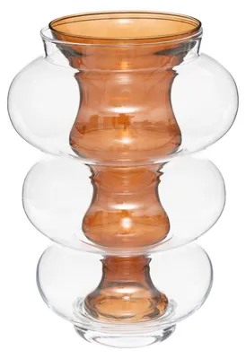 Image de Vase double en verre MATALI, 36 cm