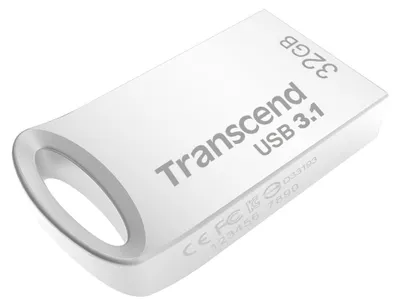 Produktbild von Transcend 32GB JetFlash USB-Stick 3.1 Gen 1 kompakt Schlüsselbund Silber