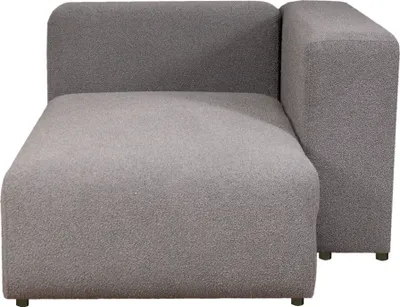 Image de Canapé modulaire 'Suldal' Méridienne avec accoudoir 153 x 109 x 68 cm Tissu gris