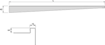 Produktbild von ACO ShowerStep Edelstahl rechts 990x10mm, geschliffen