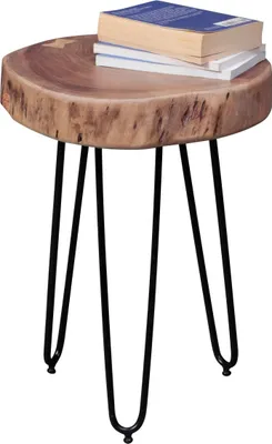 Image de Wohnling Acacia massif Table d'appoint 35 x 35 cm WL1.549