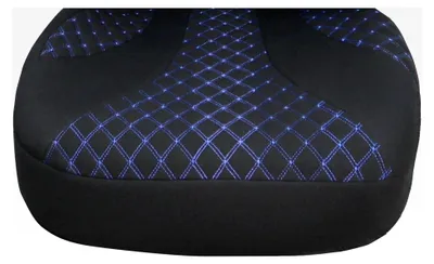 Produktbild von 2 Sitzauflagen für FIAT Ducato Typ 250 in Schwarz mit blauer Naht
